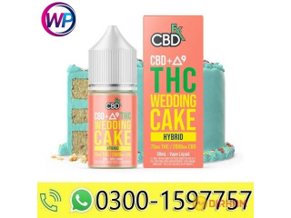 CBD+DELTA-9 THC VAPE JUICE WEDDING CAKE-HYBRID CBDFX In Pakistan - 03001597757