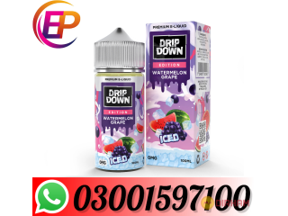 New Drip Down E-Juice Watermelon Grape Ice 100ml In Faisalabad(03001597100)