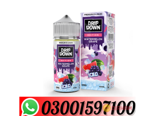 Orignal Drip Down E-Juice Watermelon Grape Ice 100ml In Karachi- 03001597100