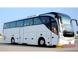 "Tourist transport Mercedes bus 50 seats rental"