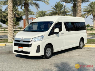 Rent Bus Egypt's Toyota HiAce 14-seater van rental is the ideal solution for smaller groups and family outings.